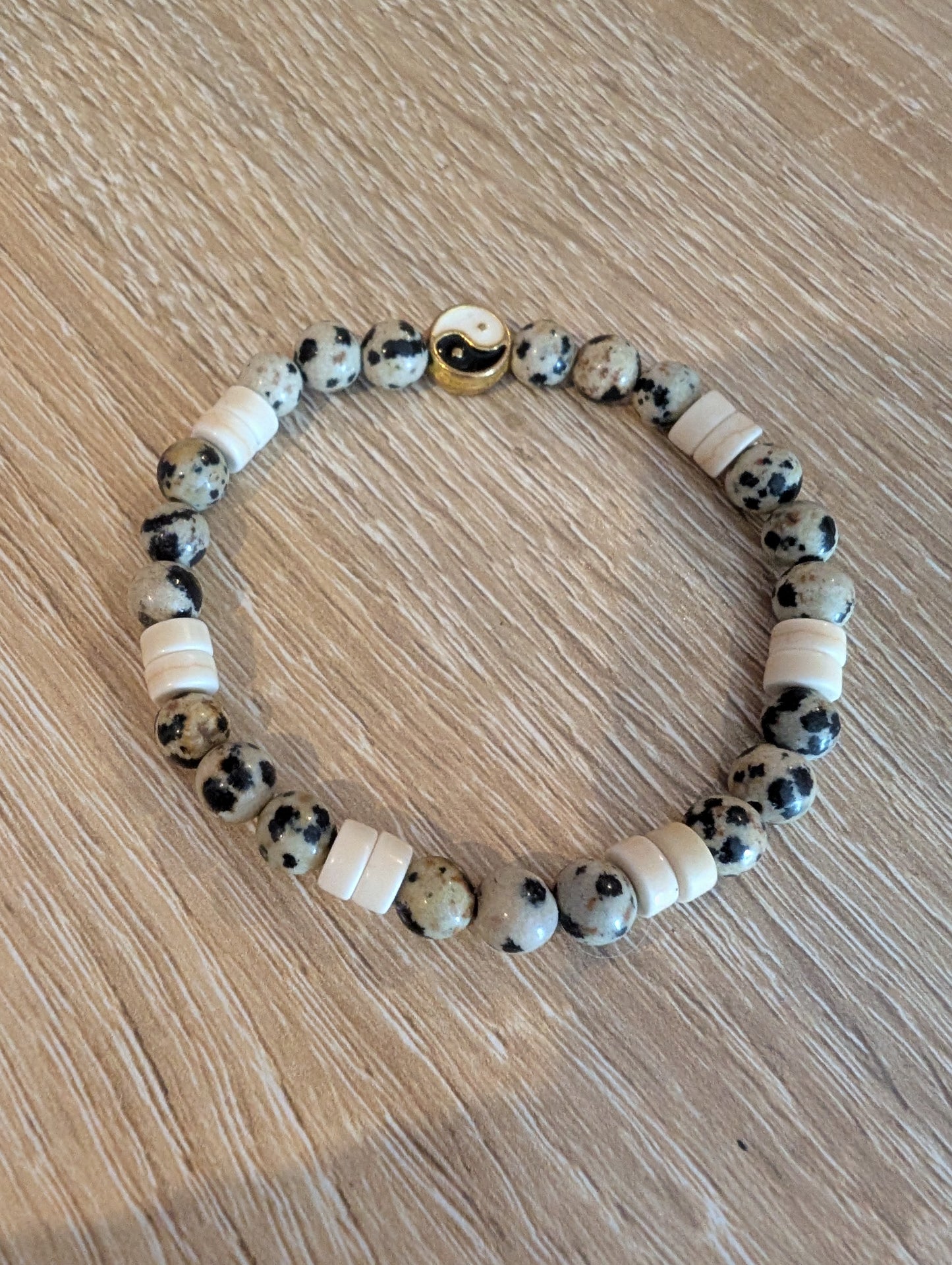 Bracelet jaspe dalmatien