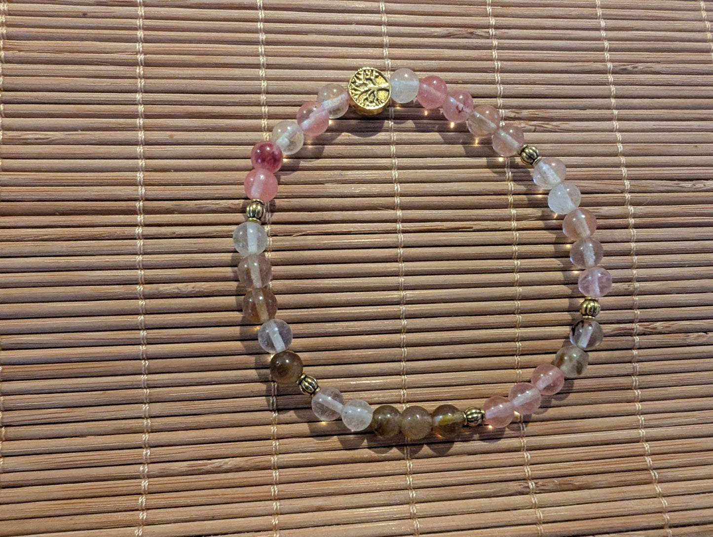 Bracelet agate watermelon