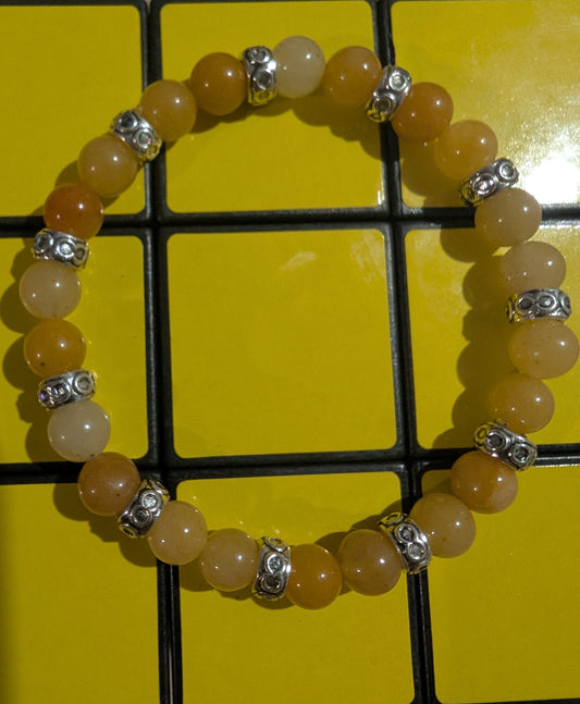 Bracelet agate jaune