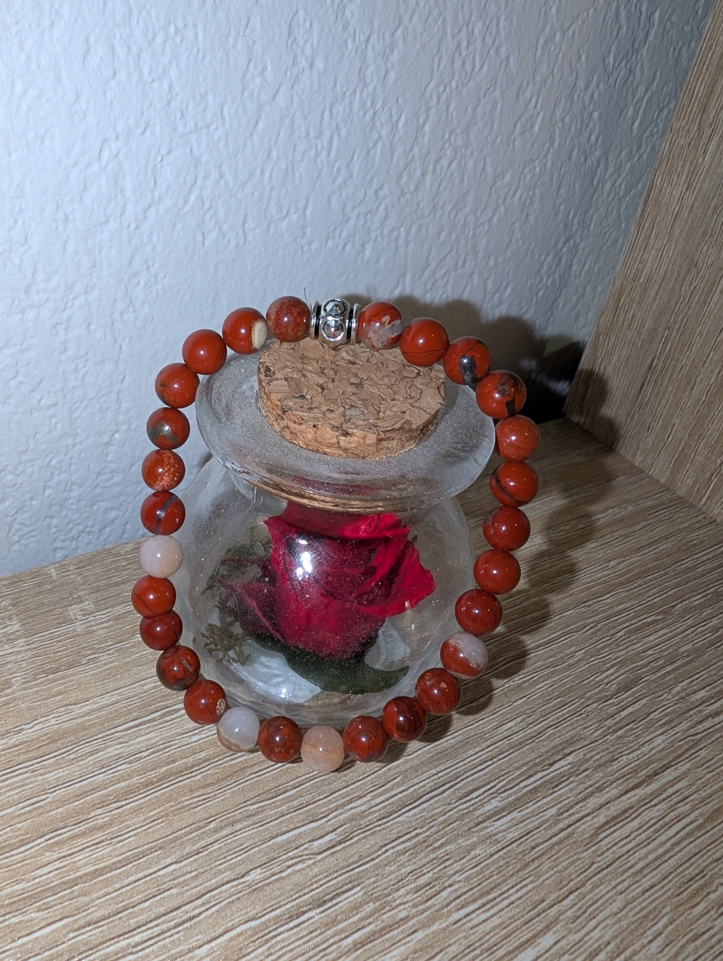 Bracelet jaspe rouge