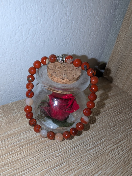 Bracelet jaspe rouge