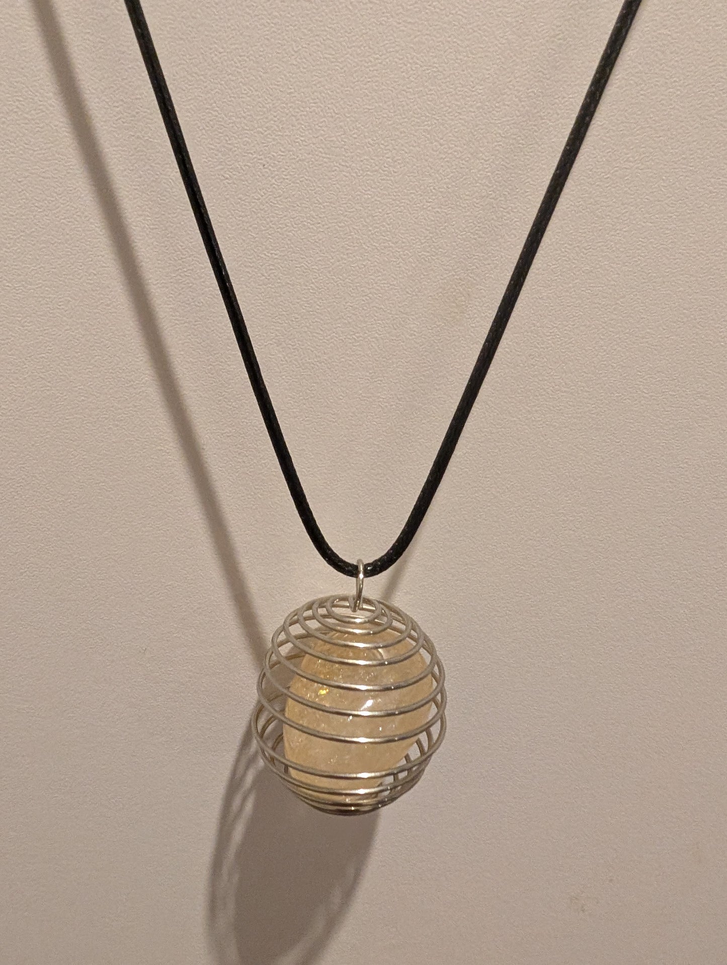 Collier pierre citrine