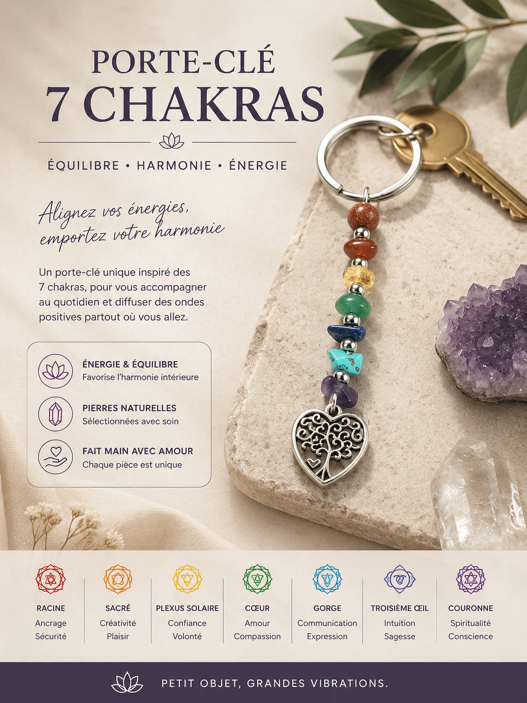 Porte clé 7 chakra